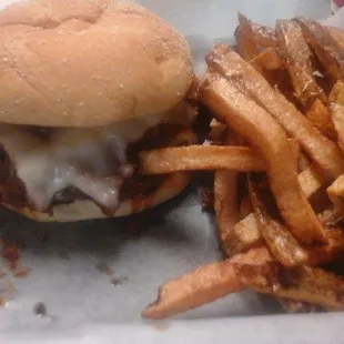 Chili Cheeseburger Plate with Handcut Fries