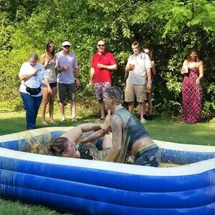 2015 Charity Mud Wrestling - Wrestlers "Brenda The Bruiser" vs. "A** Whoopin' Ash"  -  Wonder Woman Division