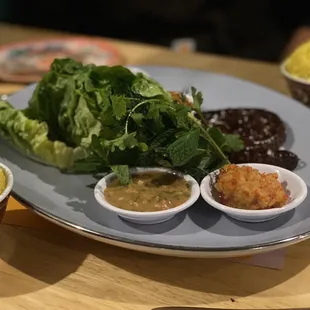 a plate of food on a table