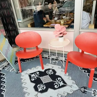 Outside waiting area