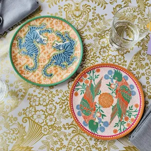 Beautiful place settings  from Anthropologie