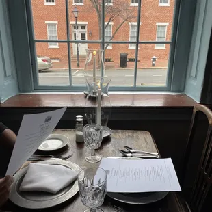 table for two by the window