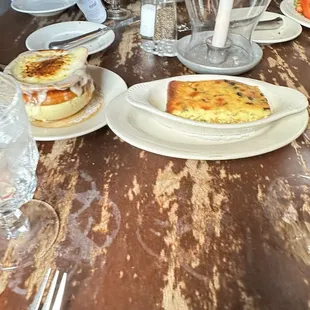 French onion soup and creamed corn side dish- mind blowingly good.
