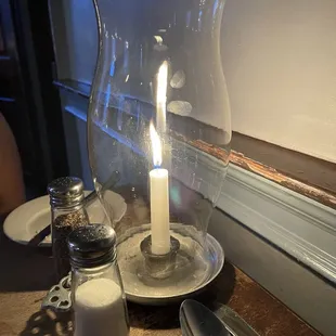 Candlelight dinner