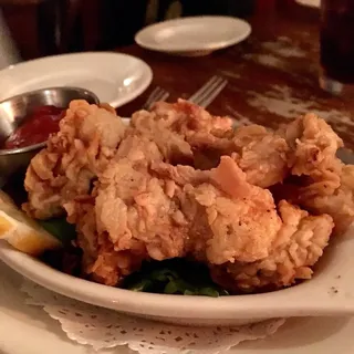 Crock of Crispy Fried Oysters