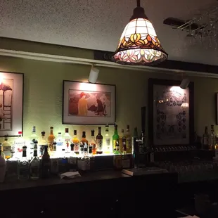 the bar