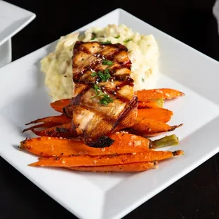 grilled chicken and carrots