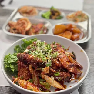 Spicy marinated crab