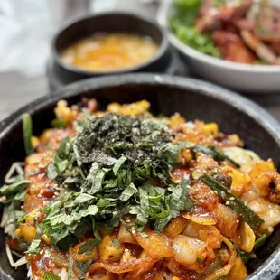 Spicy Octopus hot stone pot