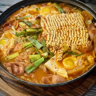 Army stew! *added extra eggs*