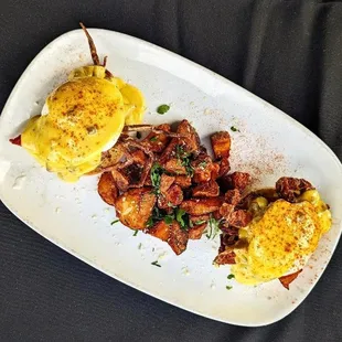 a plate of food on a table