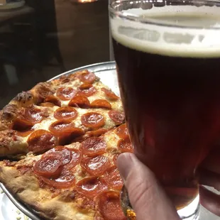 Pizza and beer!