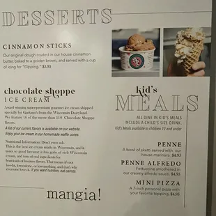 Desserts,