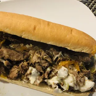 Cheesesteak with peppers &amp; onions