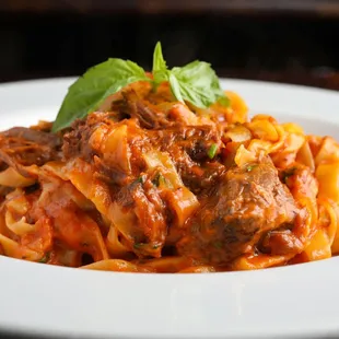 Tagliatelle with Chianti Braised Short Ribs
