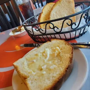 Gaetano&apos;s bread basket with butter.