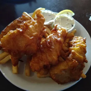 Great fish and chips.