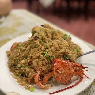 Lobster sticky fried rice (single lobster)