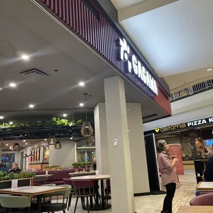Located in the Tyson food court