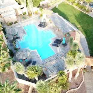 As you can see, the pool's high-dive is very high.