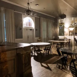 A peek through the door at their private reception room.