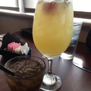 Pineapple Margarita, and a rum &amp; coke