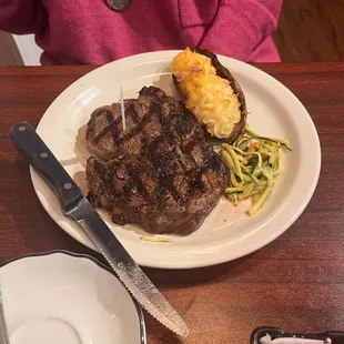 Ribeye steak cooked to perfection!