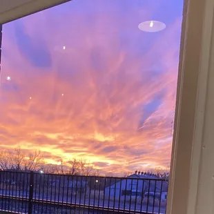 Sunset taken from Gage's Steakhouse dining room