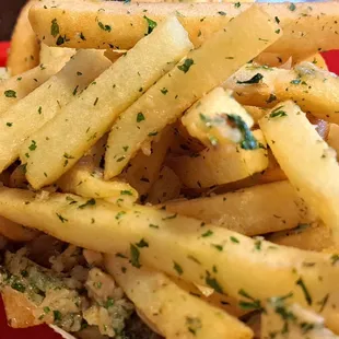 Garlic fries, major Garlic.