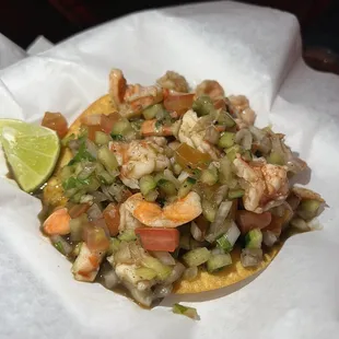 Shrimp Tostada