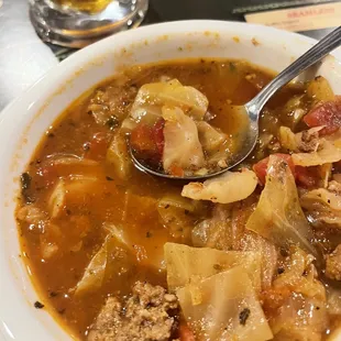 Hamburger and Cabbage Soup
