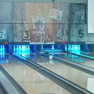 Bowling alley...no bumpers needed.