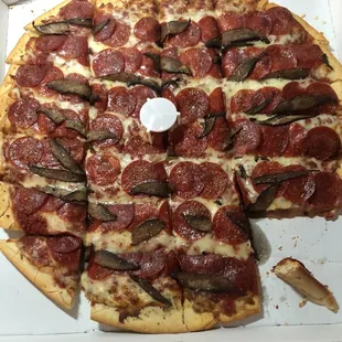 Pepperoni and mushroom- really disappointing