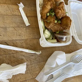 Crispy Wings and Rice Combo