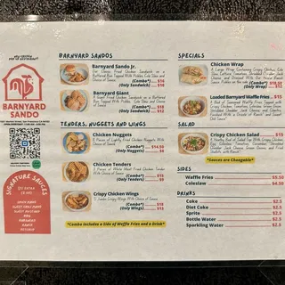 Barnyard Sando Jr. (sandwich only)