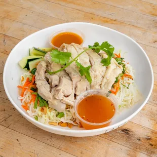 Asian chicken cabbage salad! A light and refreshing meal