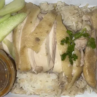 Steamed (Hainanese Chicken)