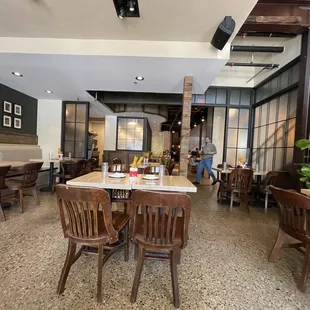 Interior inside seating, view by window