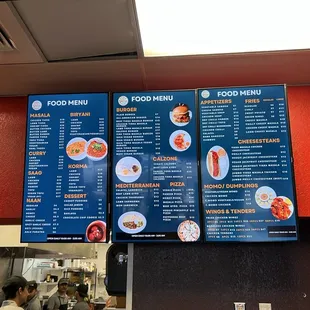 Wall menu