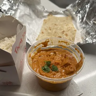 Chicken Tikka Masala, Garlic Naan