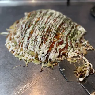 Traditional Hiroshima Style Okonomiyaki