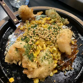 Shrimp Osaka Style Okonomiyaki