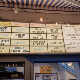 Flavors and toppings