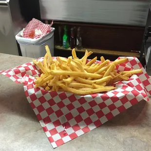 Fresh hot fries!