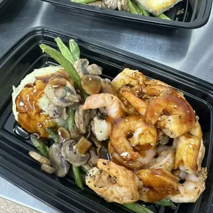 Japanese Shrimp with Ginger Sweet Potatoes