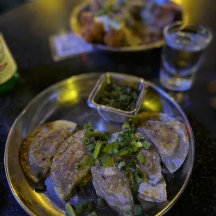 Crispy Dumplings and Spicy Fried Chicken