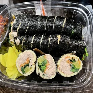 DIET (no rice) tuna kimbap