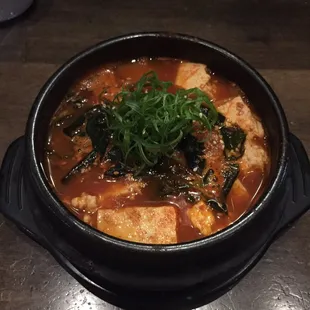 Spicy oxtail soon dubu