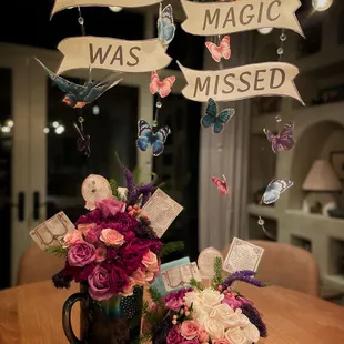 Welcome Home party featuring sweet notes from family and friends.