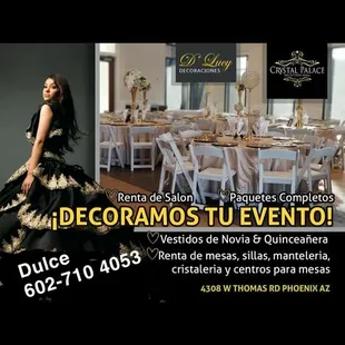 call us today for an appointment to take a tour of our venue